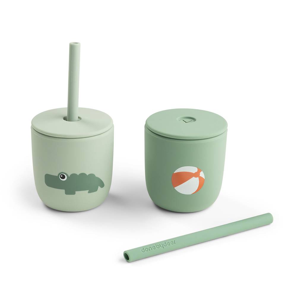 Silicone Straw Cup (2) - Playground