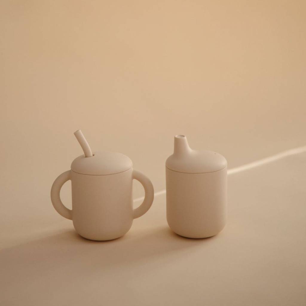 Silicone Training Cup + Straw
