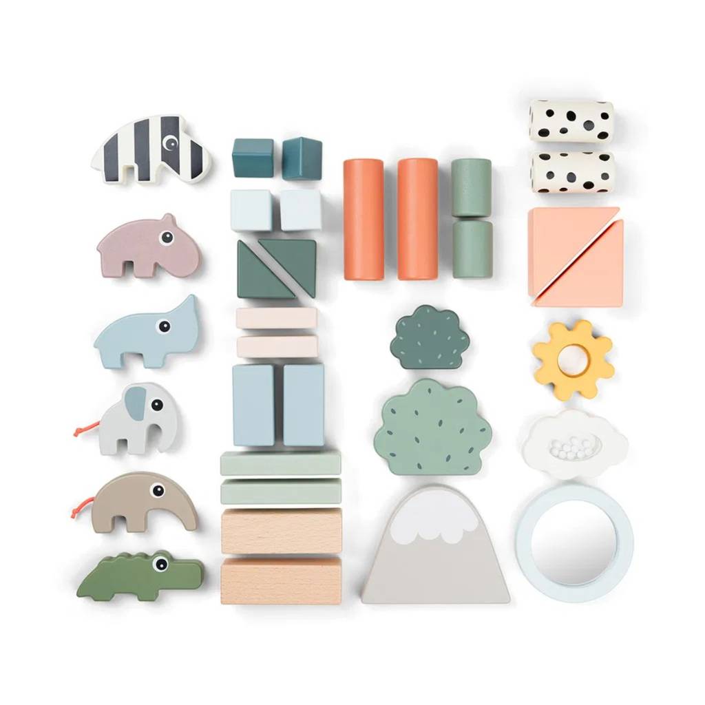 Building Block Set (34pcs) - Deer Friends