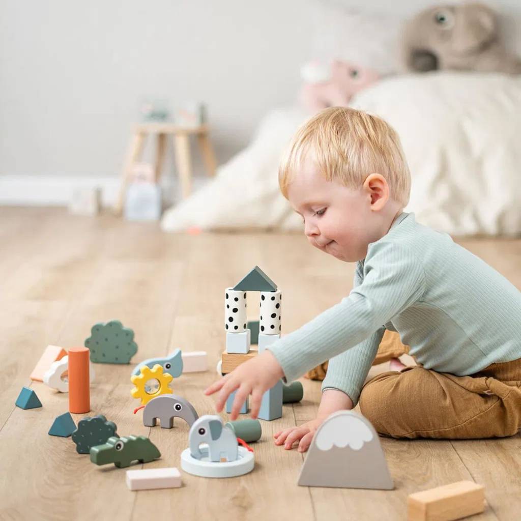 Building Block Set (34pcs) - Deer Friends