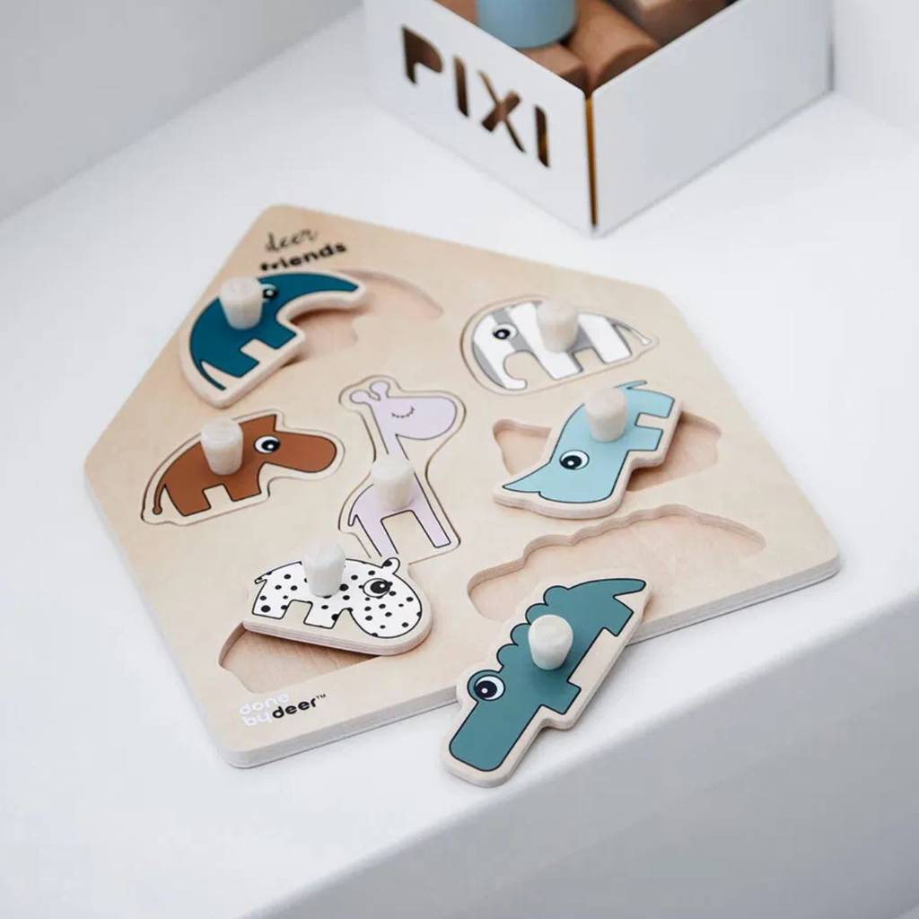Peg Puzzle - Deer Friends