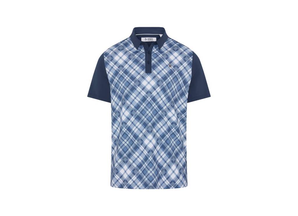 50’S Block madras plaid polo
