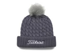 Cable Knit Pom Húfa